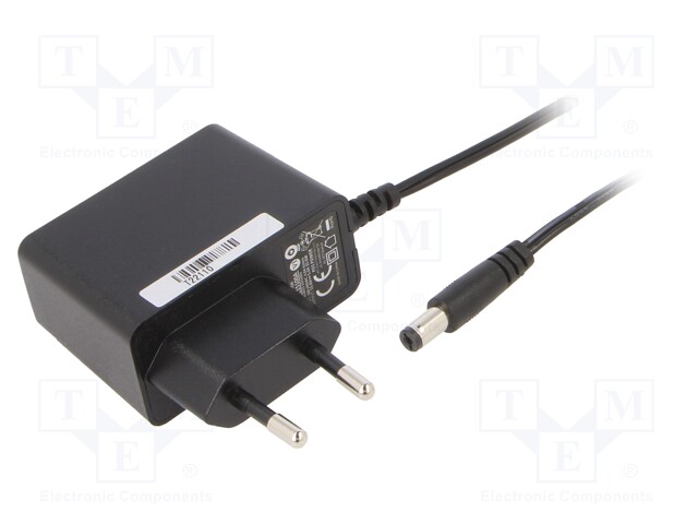 Power supply: switched-mode; voltage source; 15VDC; 1A; 15W; plug