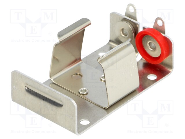 Holder; Mounting: screw; Size: 6F22; Batt.no: 1; aluminium