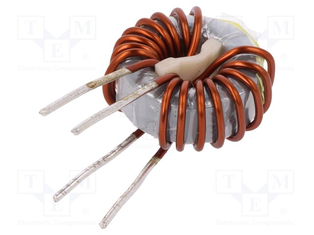 Inductor: wire; THT; 1mH; 39A; 2mΩ; 230VAC; 21x12mm; -20÷+50%; 10kHz