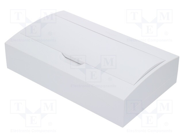 Enclosure: for modular components; IP40; white; No.of mod: 18