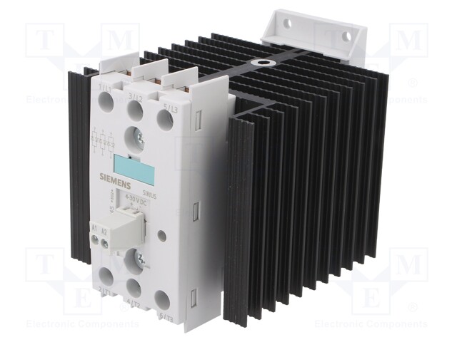 Relay: solid state; Ucntrl: 4÷30VDC; 30A; 48÷600VAC; 3-phase; DIN