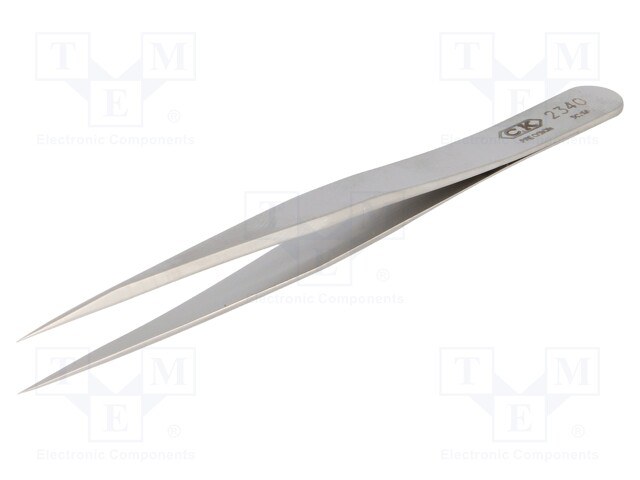 Tweezers; 110mm; Blades: narrow; Blade tip shape: sharp