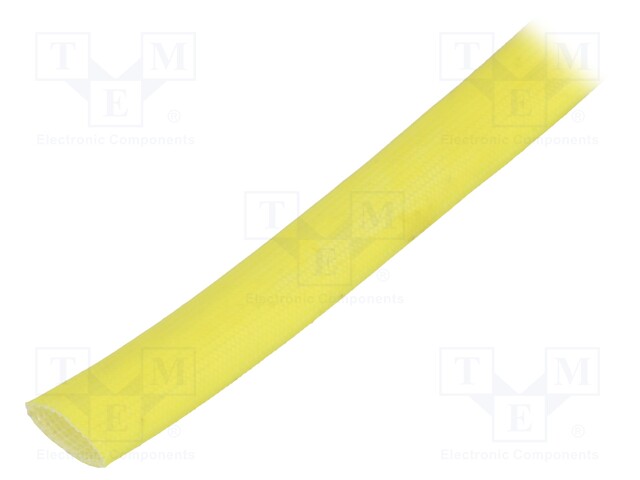 Insulating tube; yellow; -30÷155°C; Øint: 10mm; L: 10m; 3kV/mm