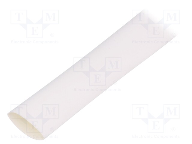 Heat shrink sleeve; thin walled; 3: 1; 12mm; L: 30m; white