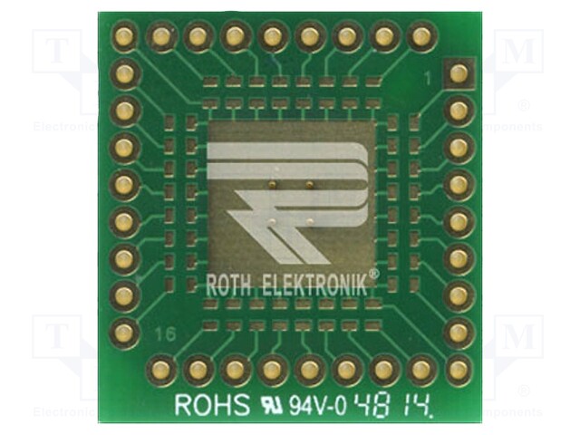 Board: universal; multiadapter; W: 26.67mm; L: 28.57mm; QFP32