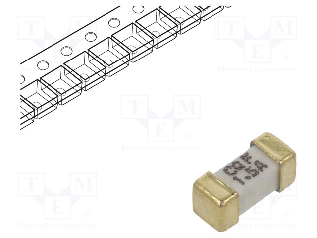 Fuse: fuse; quick blow; 1.5A; 125VAC; 125VDC; SMD; ceramic