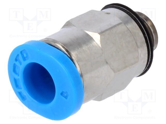 Push-in fitting; straight; Input thread: M5; -0.95÷6bar; 4mm