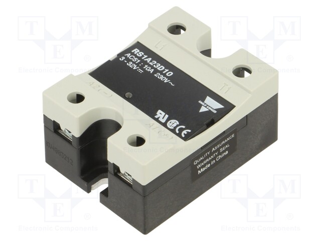 Relay: solid state; Ucntrl: 3÷32VDC; 10A; 42÷265VAC; -20÷70°C; IP20