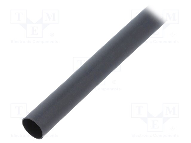 Heat shrink sleeve; glueless; 3: 1; 9mm; L: 1.2m; black; polyolefine