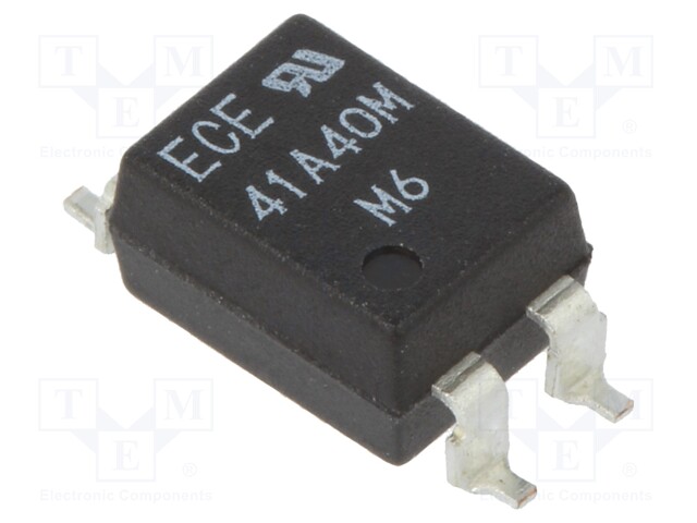 Relay: solid state; Icntrl max: 50mA; 130mA; max.400VAC; 30Ω; SMD4