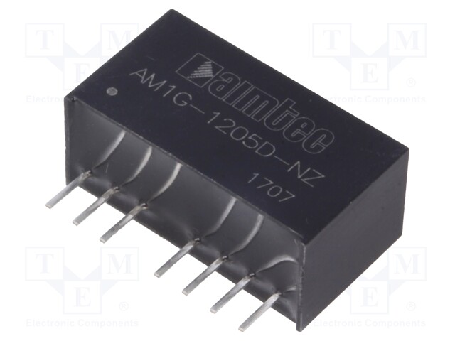 Converter: DC/DC; 1W; Uin: 9÷18V; Uout: 5VDC; Uout2: -5VDC; SIP8; 4.9g