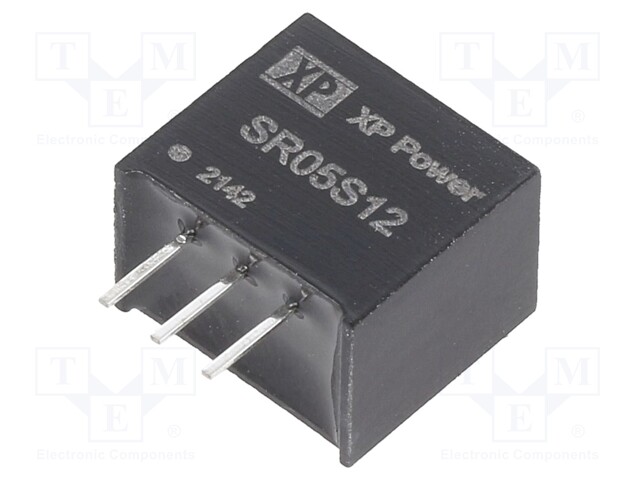 DC/DC Converter, Regulated, ITE, 1 Output, 6 W, 12 V, 500 mA, SR Series