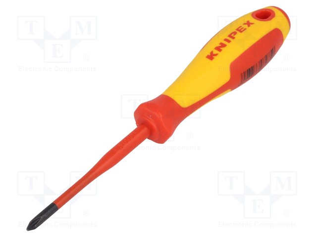 Screwdriver; insulated; Phillips; PH1; Blade length: 80mm; 1kVAC