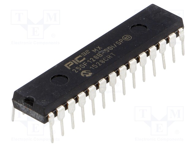 PIC microcontroller; Memory: 128kB; SRAM: 32kB; 2.3÷3.6VDC; THT