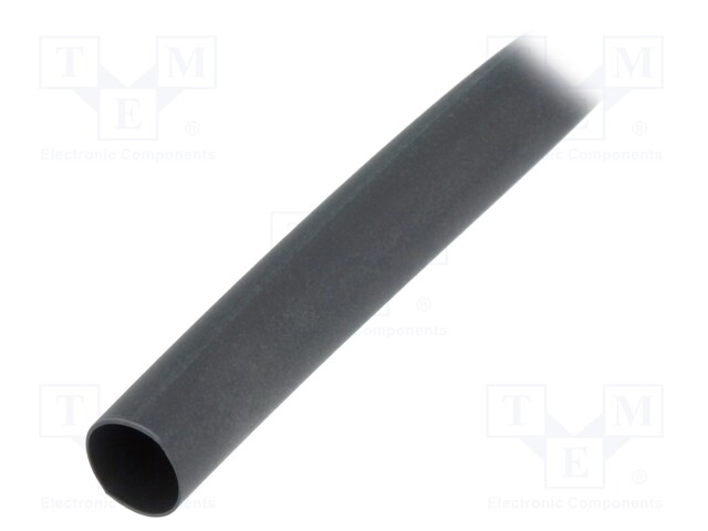 Heat shrink sleeve; thin walled,flexible; 2: 1; 6.4mm; black