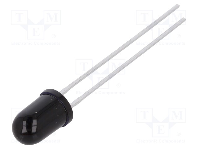 IR transmitter; 5mm; 950nm; black; 550mW; 10°; THT; 100mA; 1.6÷1.9V