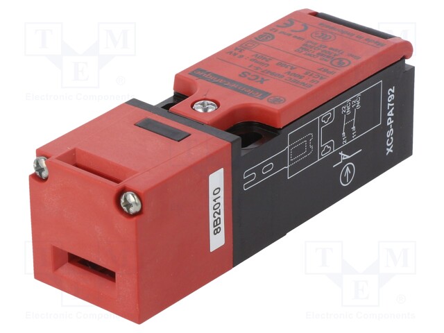 Safety switch: key operated; Series: XCSPA; Contacts: NC x2; IP67