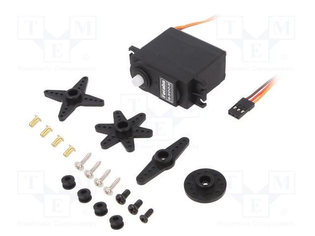 Motor: servo; 4.8÷6VDC; standard; analogue; 38g; 40x20x44mm; nylon