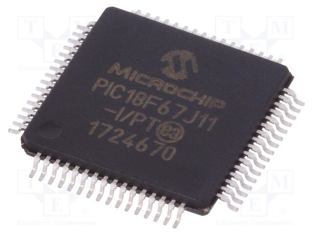 PIC microcontroller; Memory: 128kB; SRAM: 3904B; 2÷3.6VDC; SMD