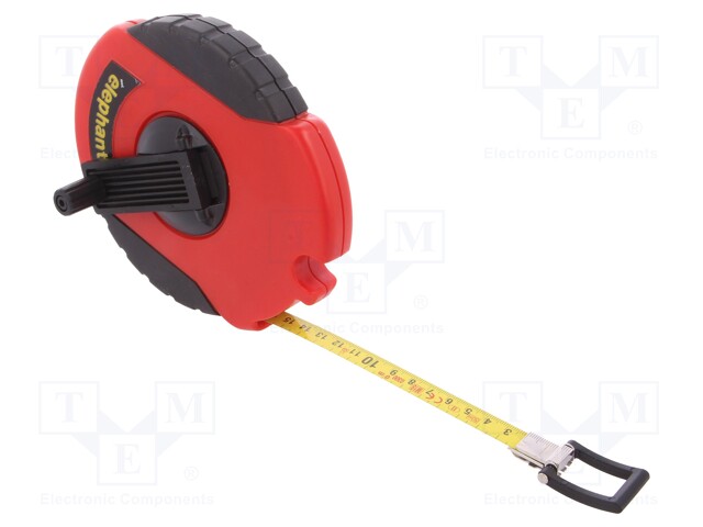 Measuring tape; L: 50m; Width: 13mm; Enclos.mat: ABS,elastolan