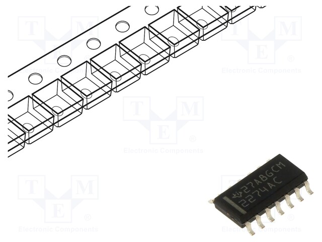 IC: operational amplifier; 2.2MHz; Ch: 4; SO14; reel,tape; IB: 100pA