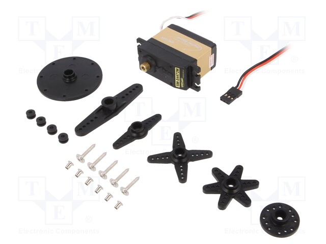 Motor: servo; 4.8÷6VDC; standard; digital; 63g; 40.3x20.2x37.2mm