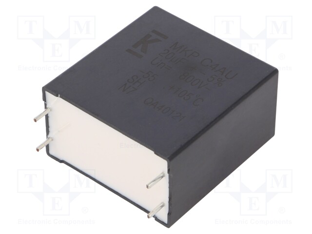 Capacitor: polypropylene; DC-Link; 20uF; ESR: 4.2mΩ; THT; ±5%; 19.1A