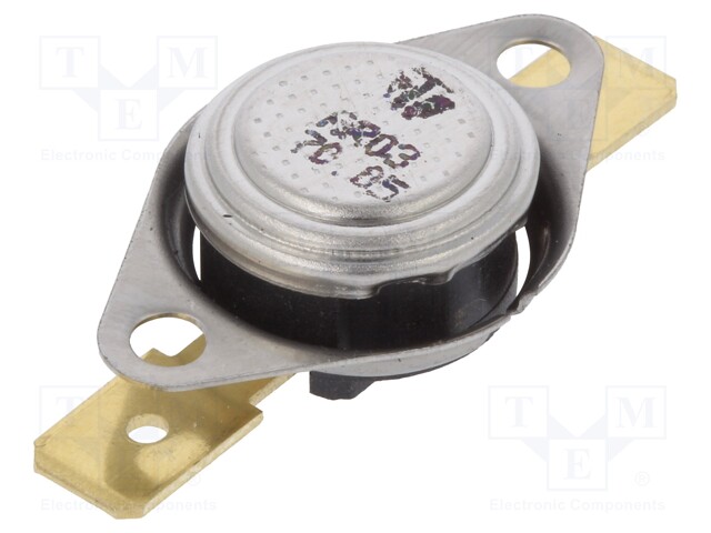 Sensor: thermostat; Output conf: SPST-NC; 70°C; 16A; 250VAC; ±5°C