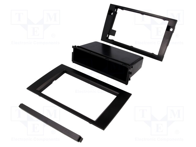 Radio mounting frame; Audi,Seat; 2 DIN; black