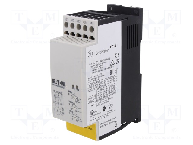 Module: soft-start; Usup: 230÷480VAC; for DIN rail mounting; 4A