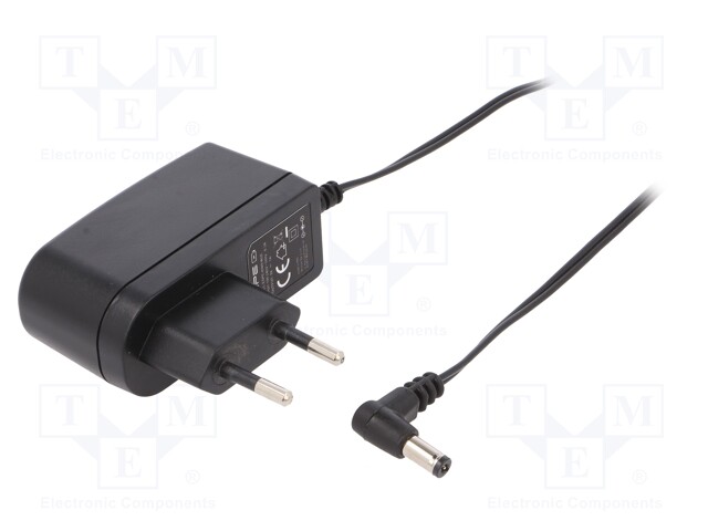 Power supply: switched-mode; 9VDC; 1A; Out: 5,5/2,1; 9W; Plug: EU