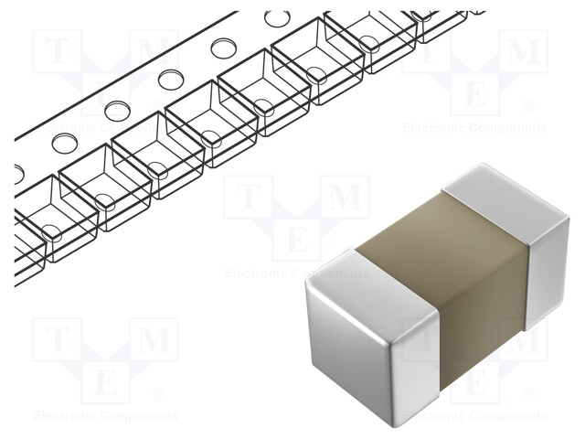 SMD Multilayer Ceramic Capacitor, 560 pF, 50 V, 0402 [1005 Metric], ± 1%, C0G / NP0, GRM Series