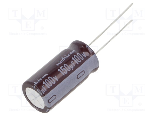 Capacitor: electrolytic; low impedance; THT; 150uF; 100VDC; ±20%