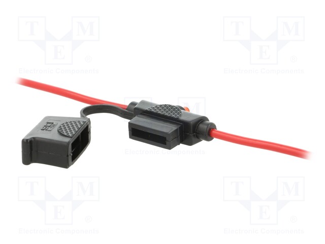 Fuse acces: fuse holder; fuse: 19mm; 30A; on cable; Leads: cables