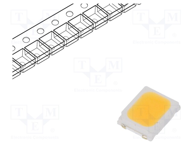 LED; SMD; 2835,PLCC2; white warm; 16÷24lm; 2650-2800K; 80; 120°