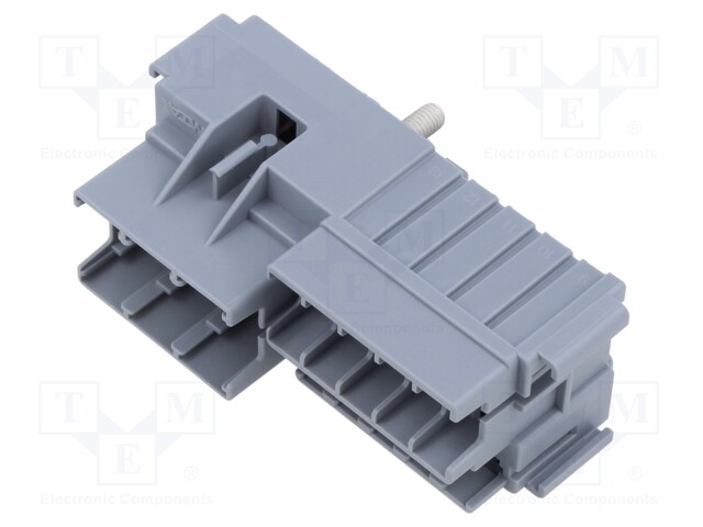 Fuse acces: case; push-in; Body: grey; ways: 13; Mat: PA66