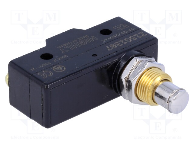 Microswitch SNAP ACTION; with pin; SPDT; 20A/250VAC; ON-(ON)