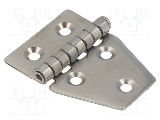 Hinge; Width: 40mm; A2 stainless steel; H: 55mm