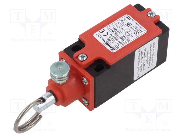 Safety switch: singlesided rope switch; NC + NO; -25÷70°C; IP65