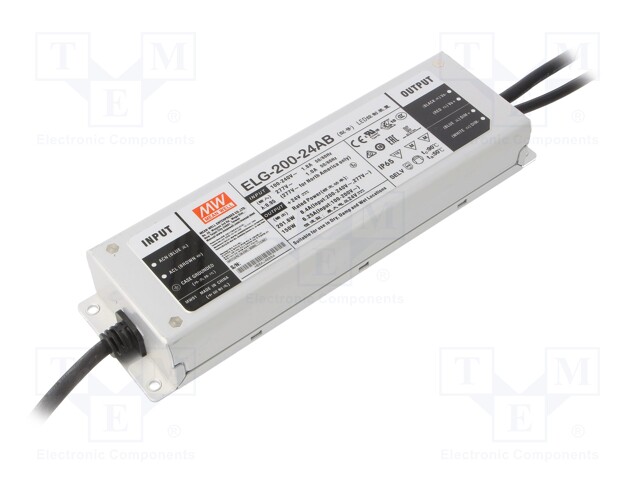 Power supply: switched-mode; LED; 201.6W; 24VDC; 22.4÷25.6VDC