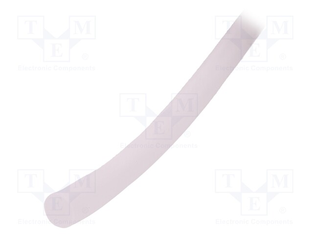 Insulating tube; Mat: silicone; transparent; -50÷200°C; Øint: 8mm