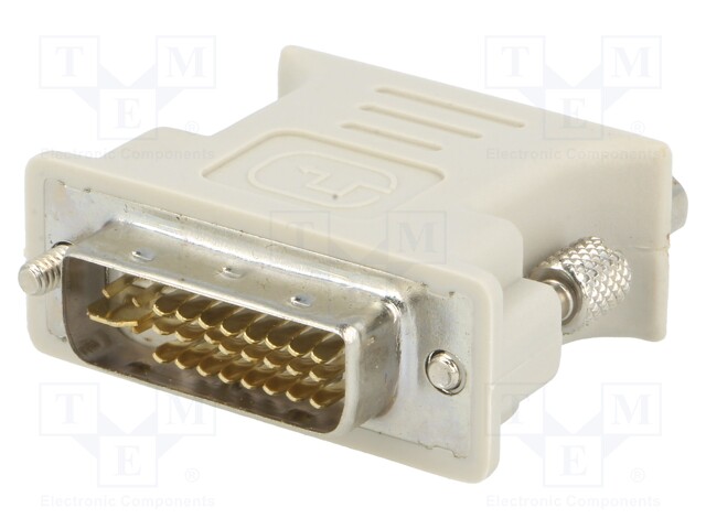 Adapter; D-Sub 15pin HD socket,DVI-I (24+5) plug