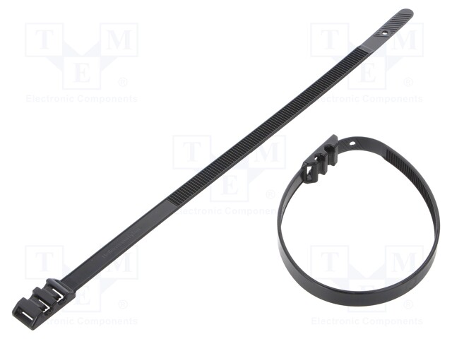 Cable tie; with low profile head; L: 260mm; W: 9mm; polyamide; 530N