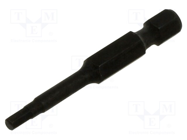 Screwdriver bit; hex key; HEX 3mm; Overall len: 50mm