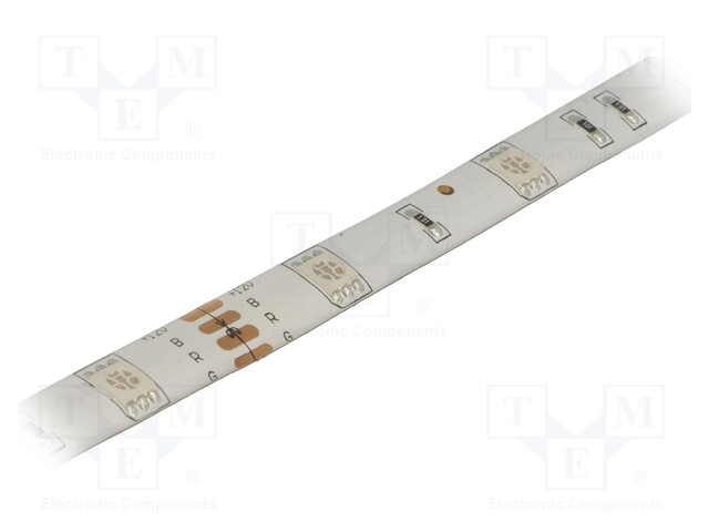 LED tape; RGB; LED/m: 30; SMD; 5060; 12V; W: 10mm; 120°; in gel; D: 2mm