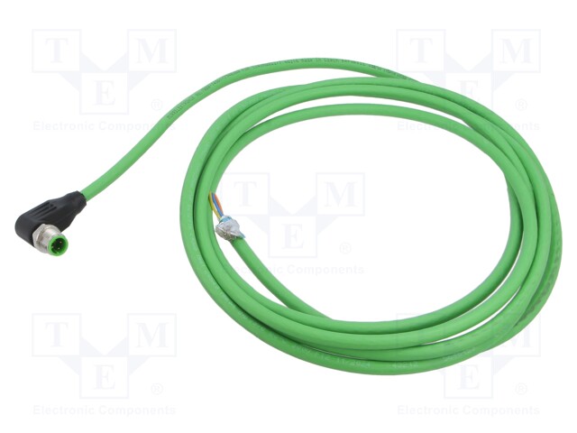 Connection lead; male; IP67; 60VDC; 4A; 3m; Series: 7000; PIN: 4; plug