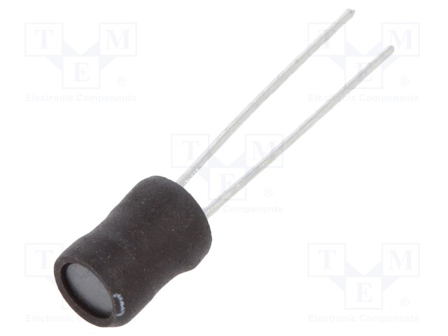 Inductor: wire; THT; 100uH; Ioper: 530mA; 680mΩ; ±10%; Ø5.5x7.5mm