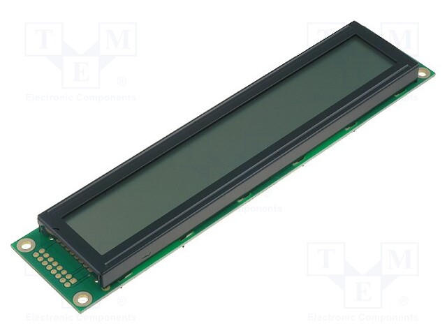 Display: LCD; alphanumeric; FSTN Positive; 20x1; 180x40x13.9mm