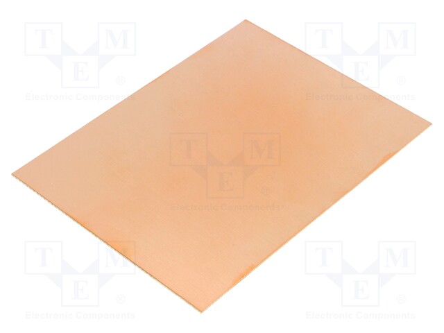 Laminate; FR4; 0.8mm; L: 100mm; W: 75mm; Coating: copper