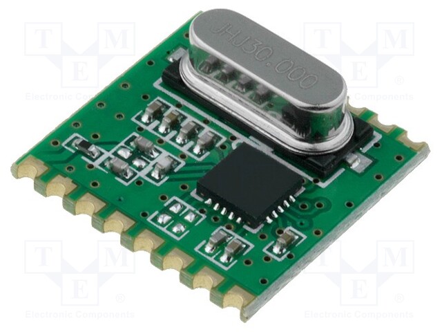 Module: RF; FM receiver; FSK; 868MHz; SPI; -121dBm; 1.8÷3.6VDC